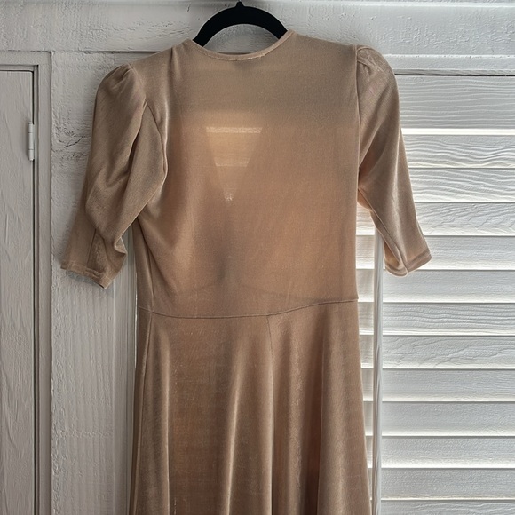 Topshop gold shimmery mini dress size 6 - Picture 6 of 8